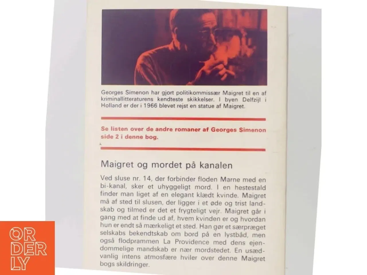 Billede 3 - Maigret og mordet på kanalen af Georges Simenon (Bog)