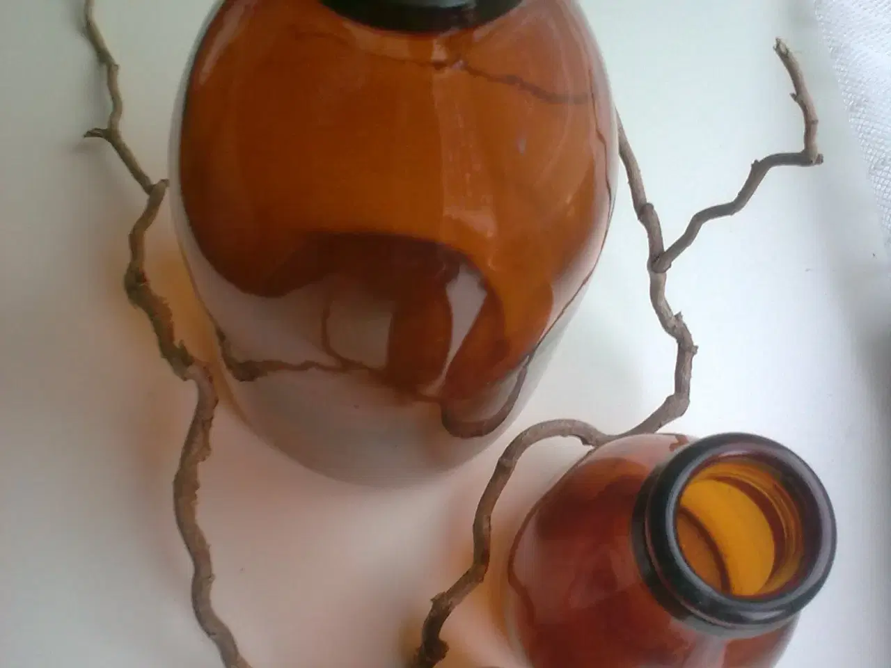 Billede 5 - Ravtone RETRO by-flasker 3 fra lille land & krukke