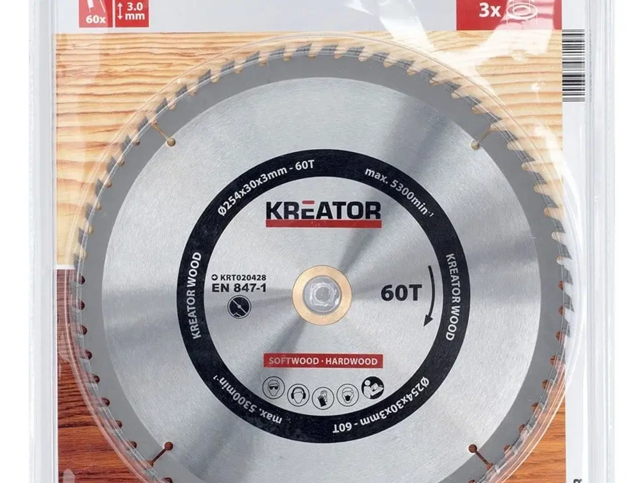 Billede 1 - Rundsavsklinge 254 mm - 60 HM tænder