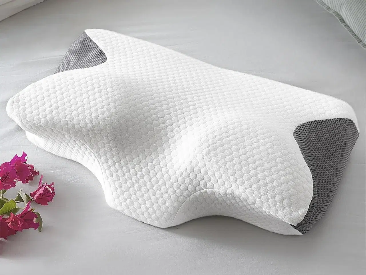Billede 9 - Nakkepude med memory foam - Conforti (hvid/grå)