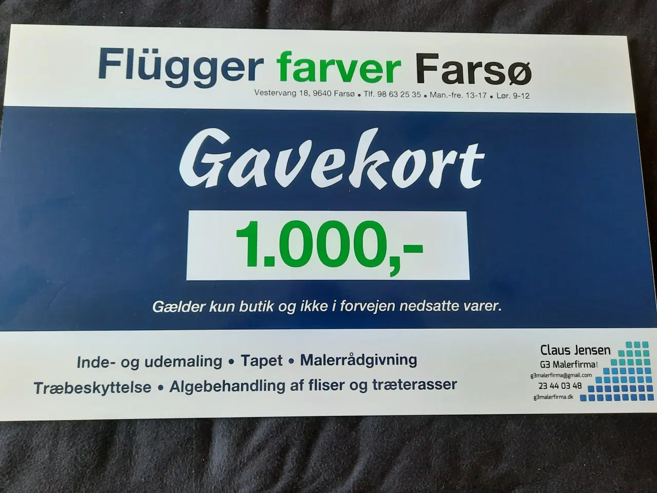 Billede 1 - Gavekort til Flügger Farver