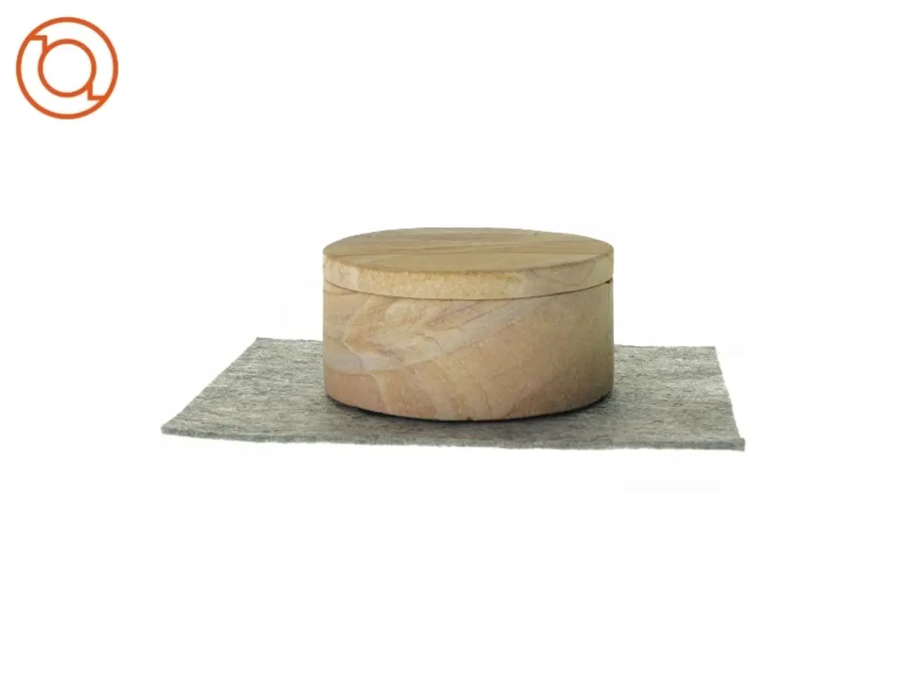 Billede 1 - Sten krukke med låg fra Skjalm P