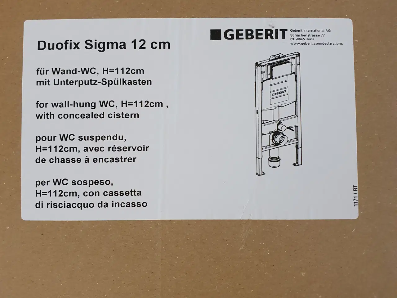 Billede 4 - Geberit Duofix Sigma indbygningscisterne 