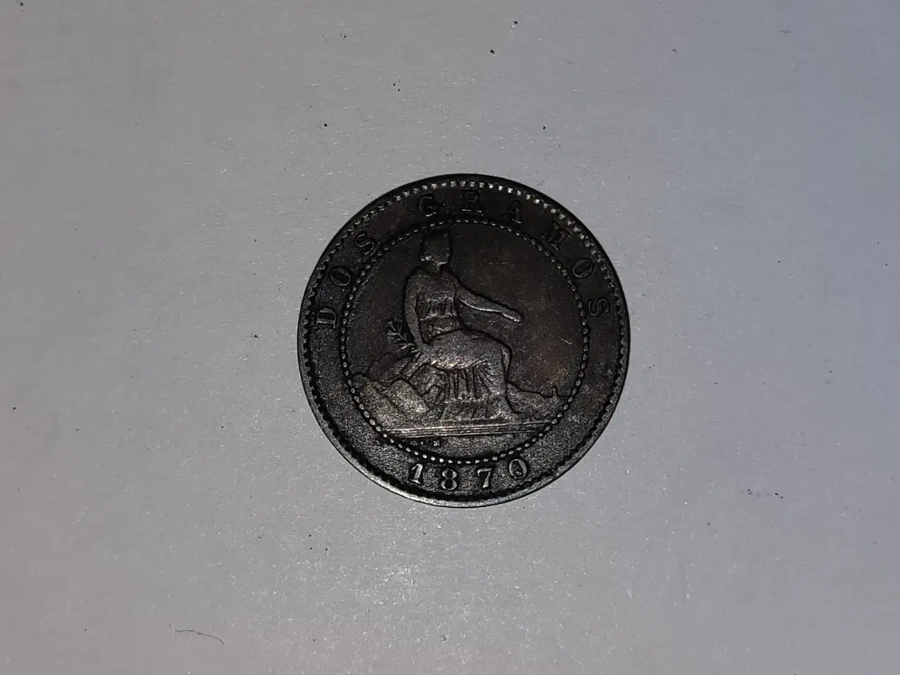 Billede 2 - 2 Centimos 1870 Spain