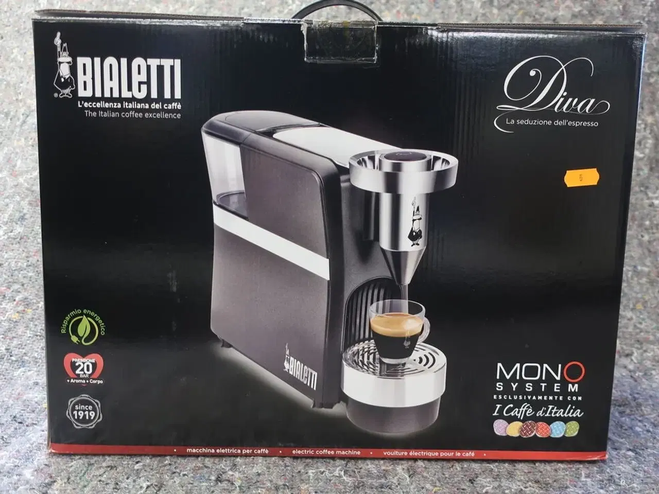 Billede 1 - Kapsel espresso kaffemaskine BIALETTI DIVA CF 70 S