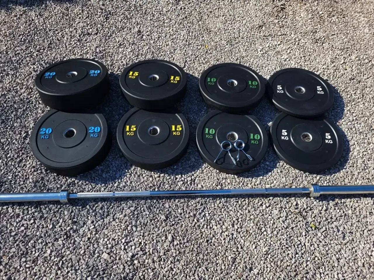 Billede 1 - Olimpic Stang Plus 100kg Bumper Plates