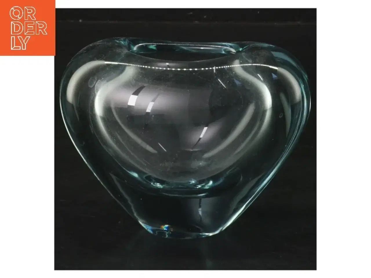 Billede 1 - Glasvase, hjerteformet (str. 11,5 cm)