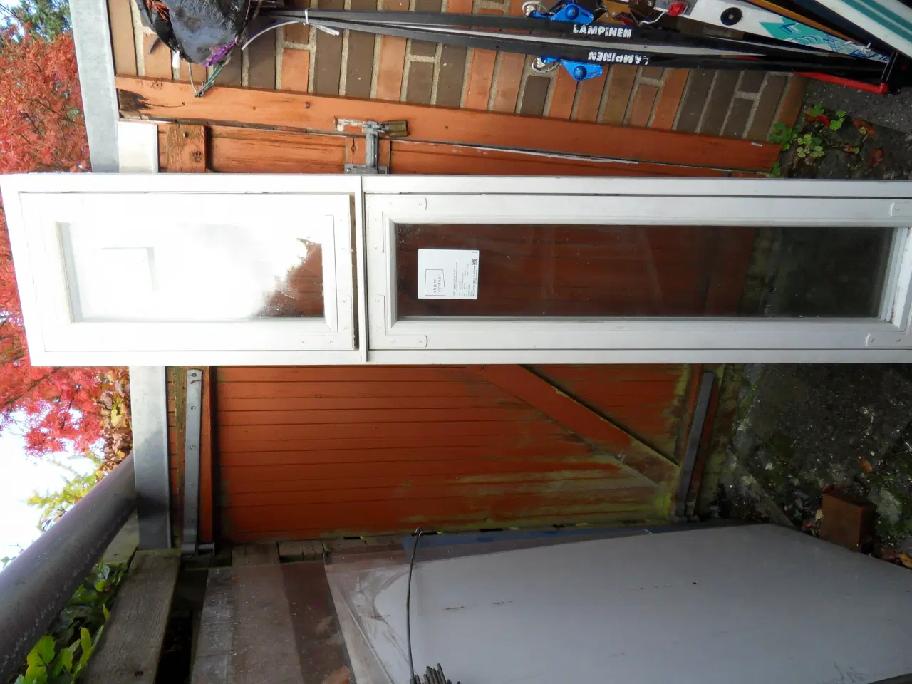 Billede 1 - TERMOVINDUE - STORT 38X186 cm. 3-lags glas