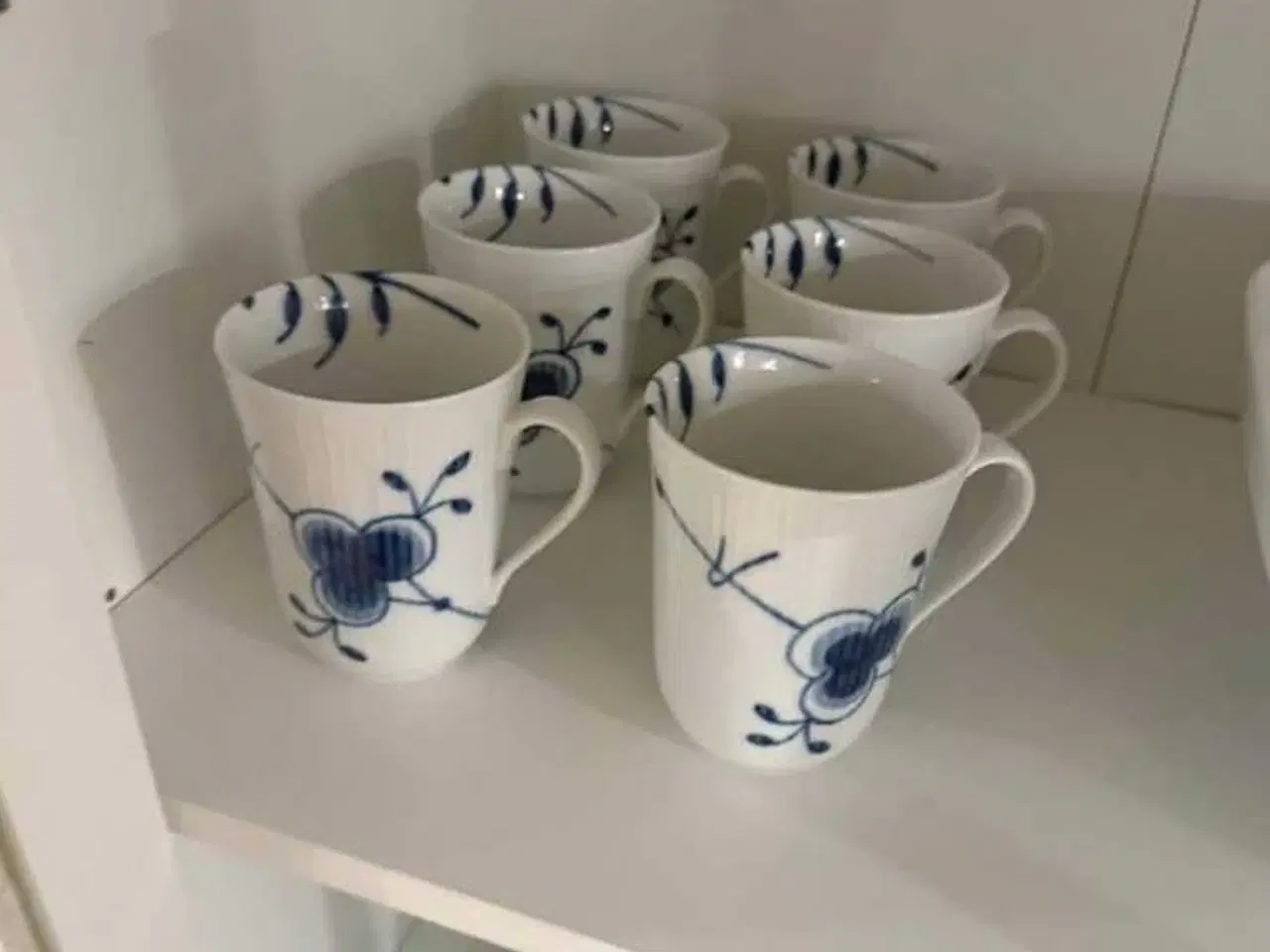 Billede 1 - Blå Mega Riflet Krus fra Royal copenhagen