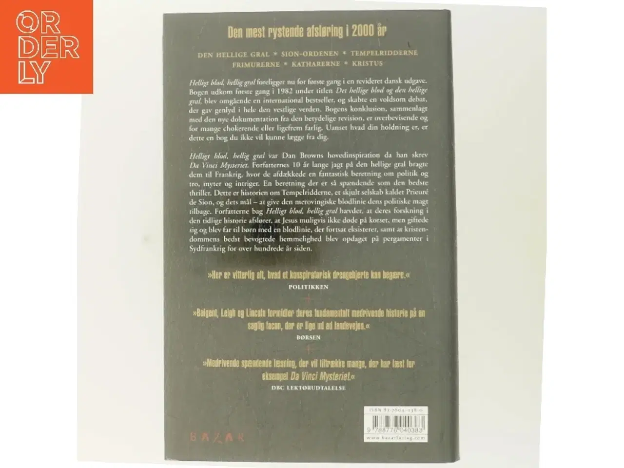Billede 3 - Helligt blod, hellig gral (Bog)