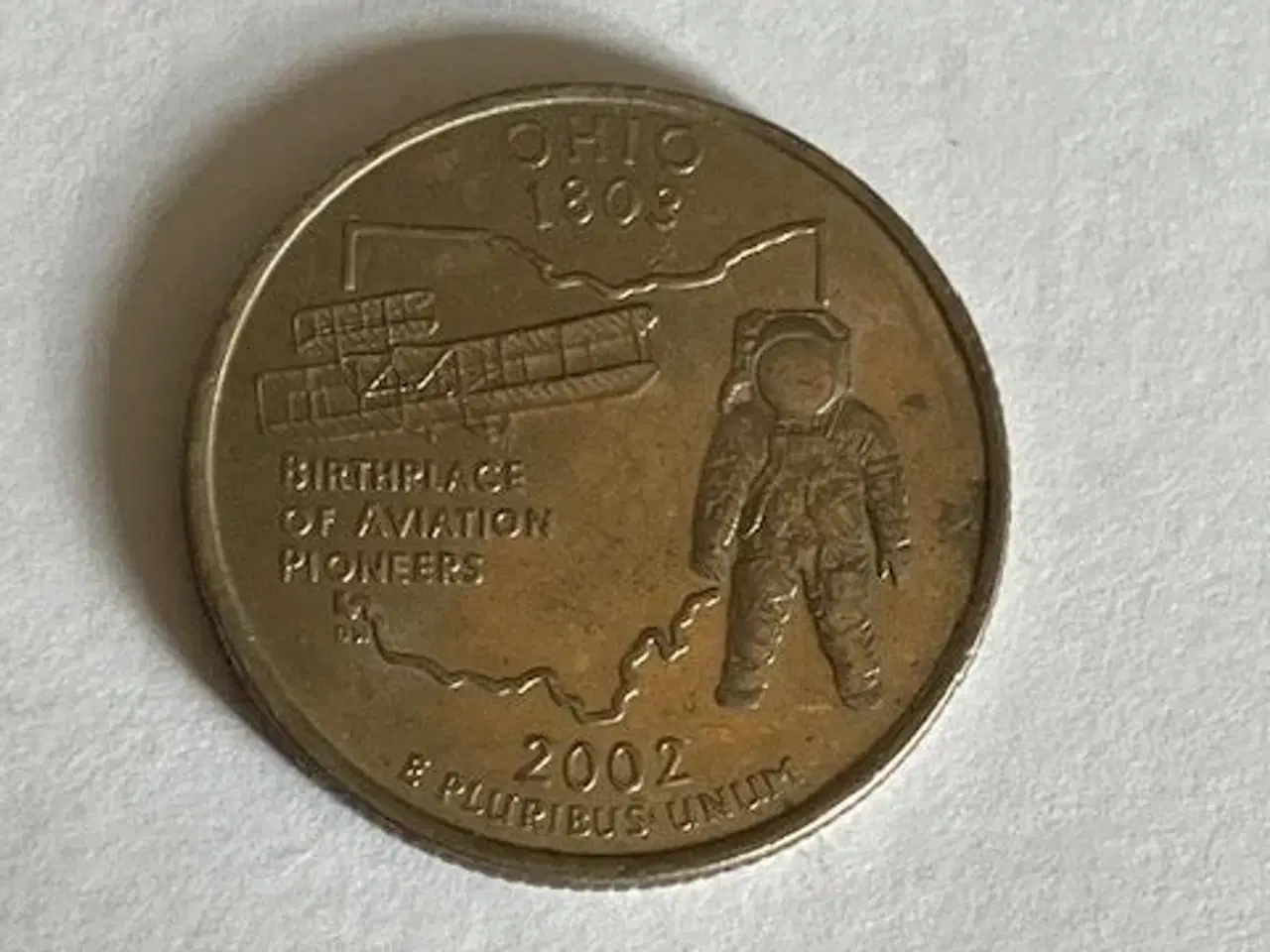 Billede 1 - Quarter Dollar 2002 Ohio USA