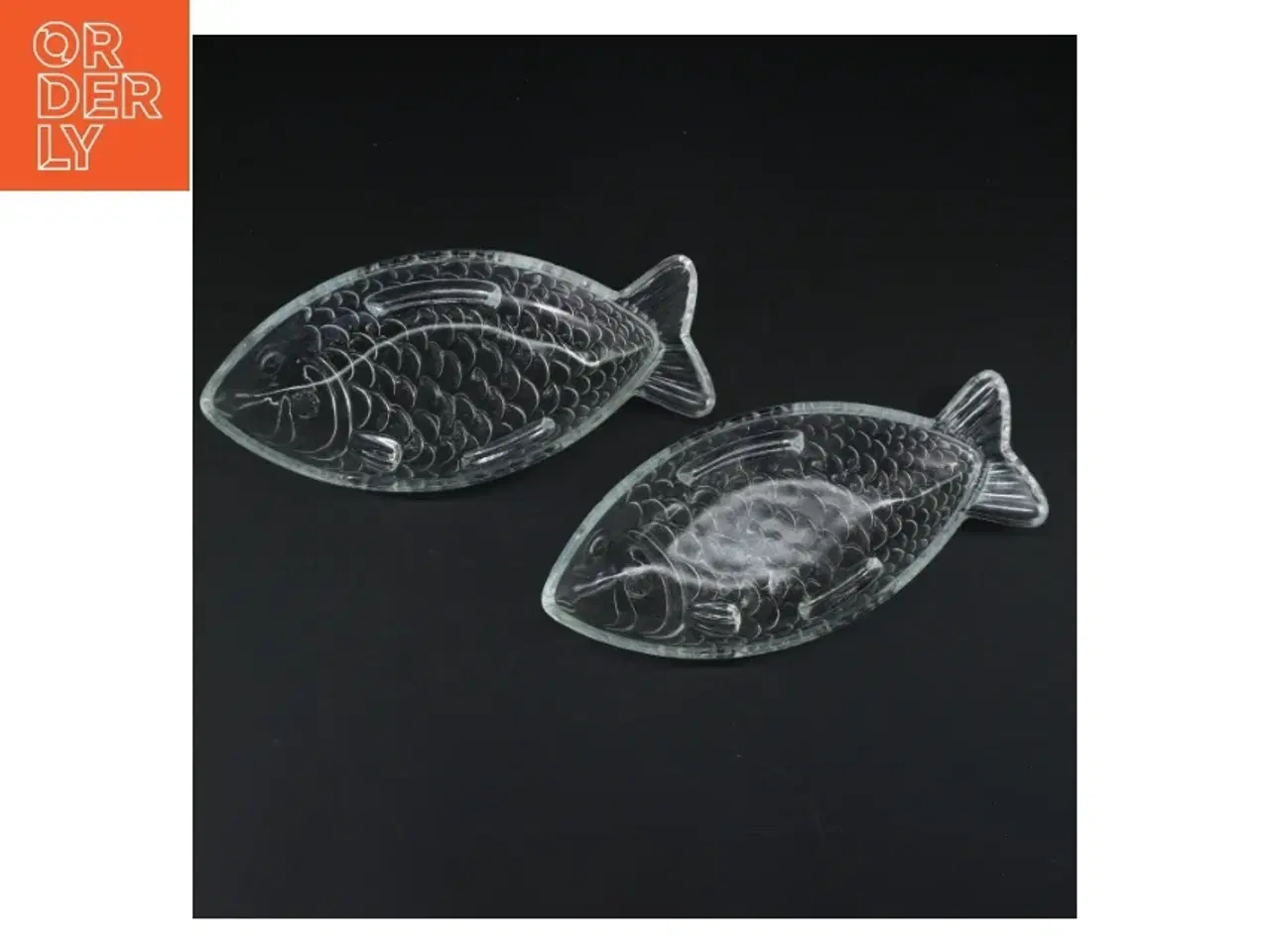 Billede 1 - Fiskformede skåle i glas (str. 23 cm)
