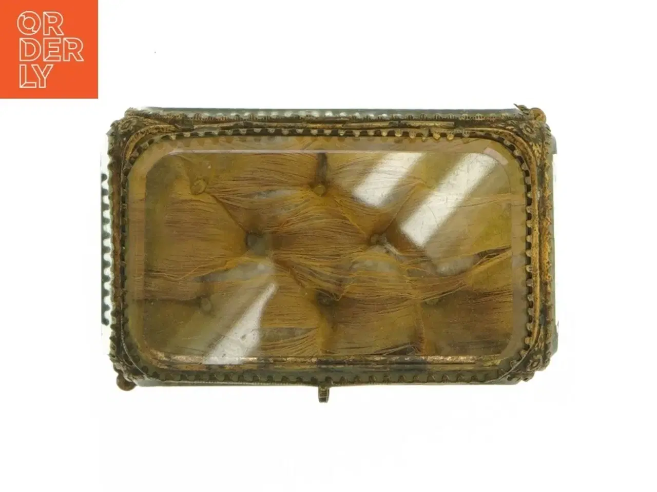 Billede 7 - Fransk smykkeskrin, antikt vintage (str. 13x8 cm)