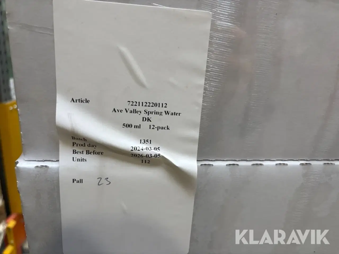 Billede 8 - Vand Ave Valley Spring Water - 24 paller