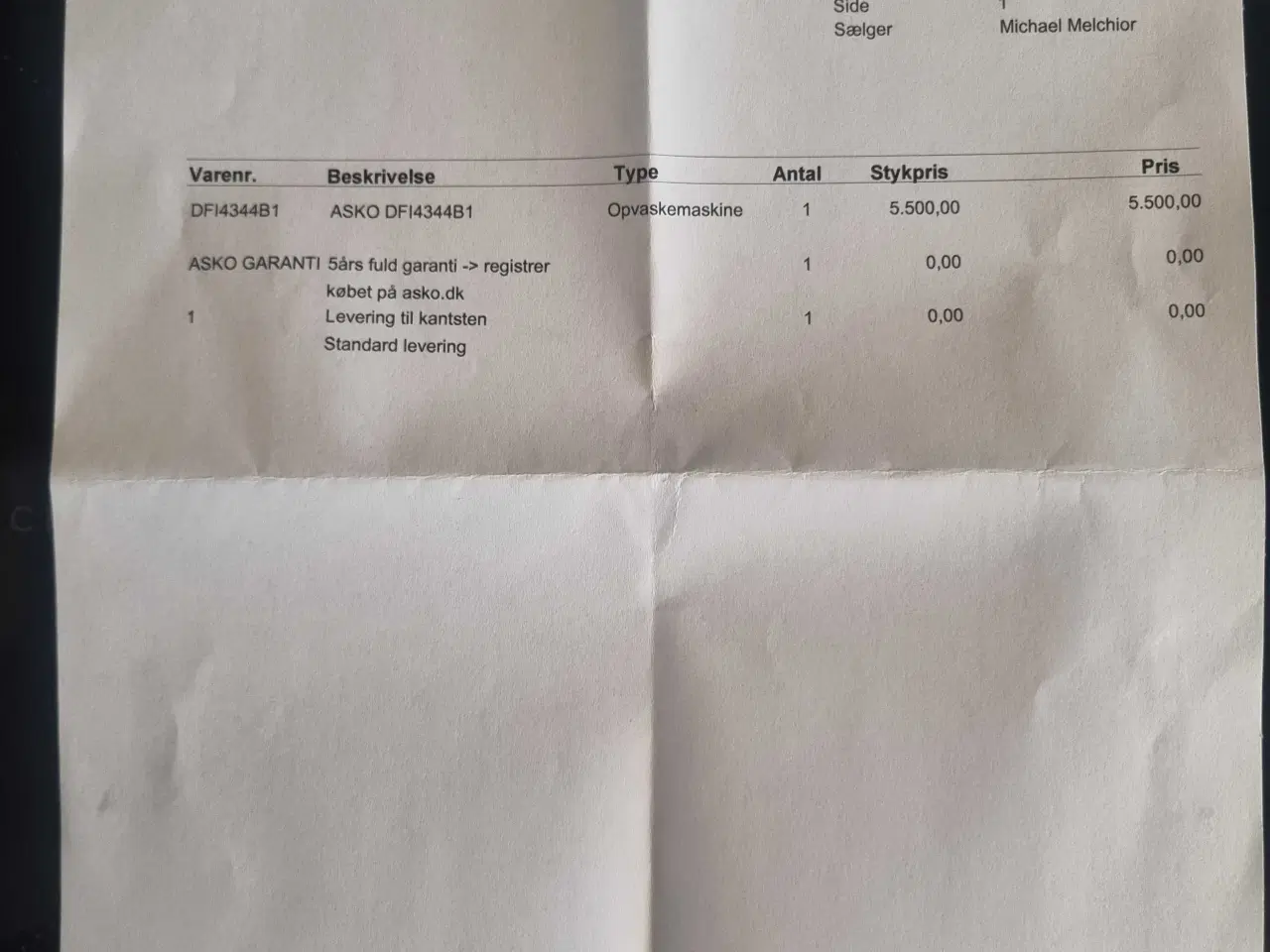 Billede 2 - Asko opvasker DFI4344B1 intrgrerbar