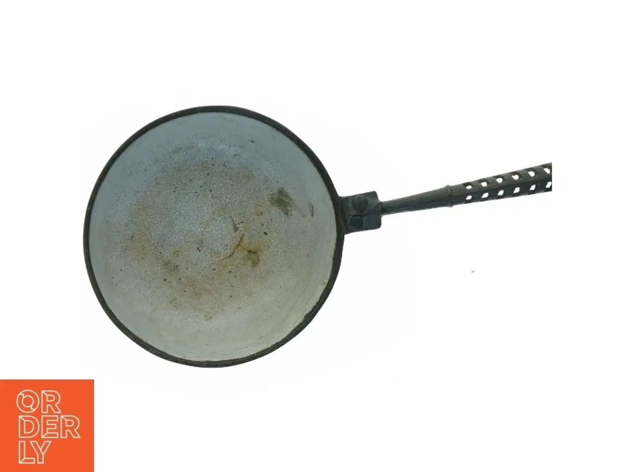 Billede 2 - Gammel emaljeret støbejerns stegepande kasserolle (str. 21 x 40 x 7 cm)