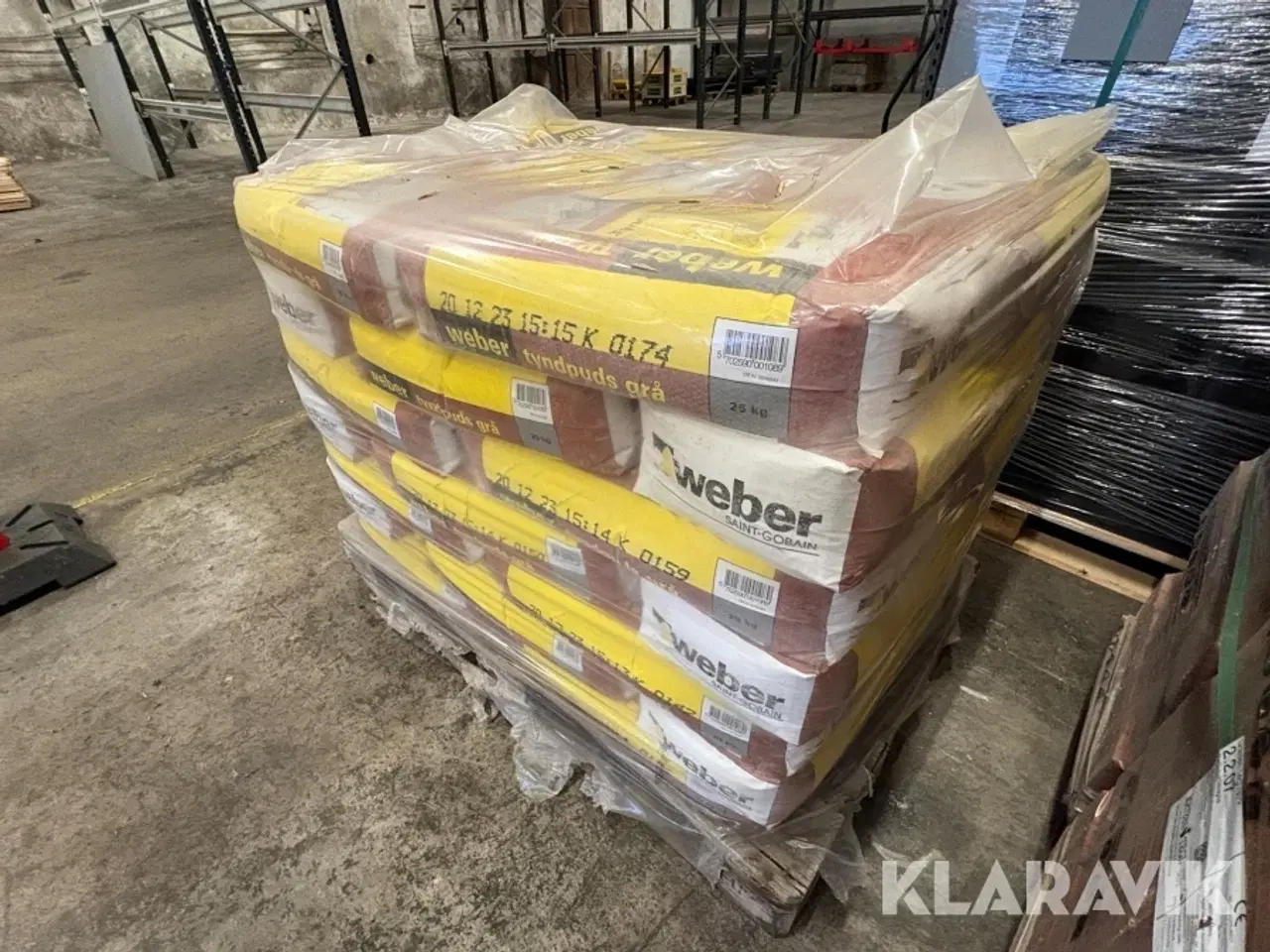 Billede 2 - Tyndpudsmørtel Weber, Saint-Gobain Grå 2502-Y 0-1 mm, 42 poser