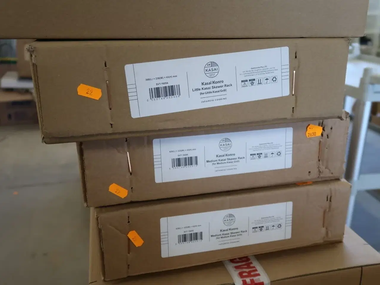 Billede 2 - 3 kasser grillbakker i jern KASAI KONRO  Model: SVT-16054