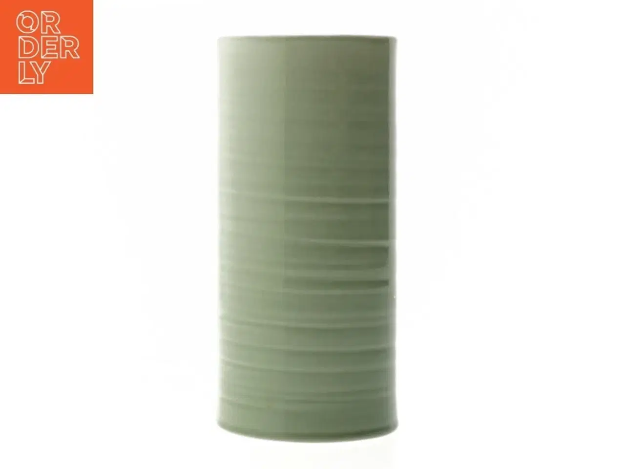 Billede 1 - Cylindrisk keramikvase fra Bahne (str. Ø. 8 cm. længde. 17 cm)