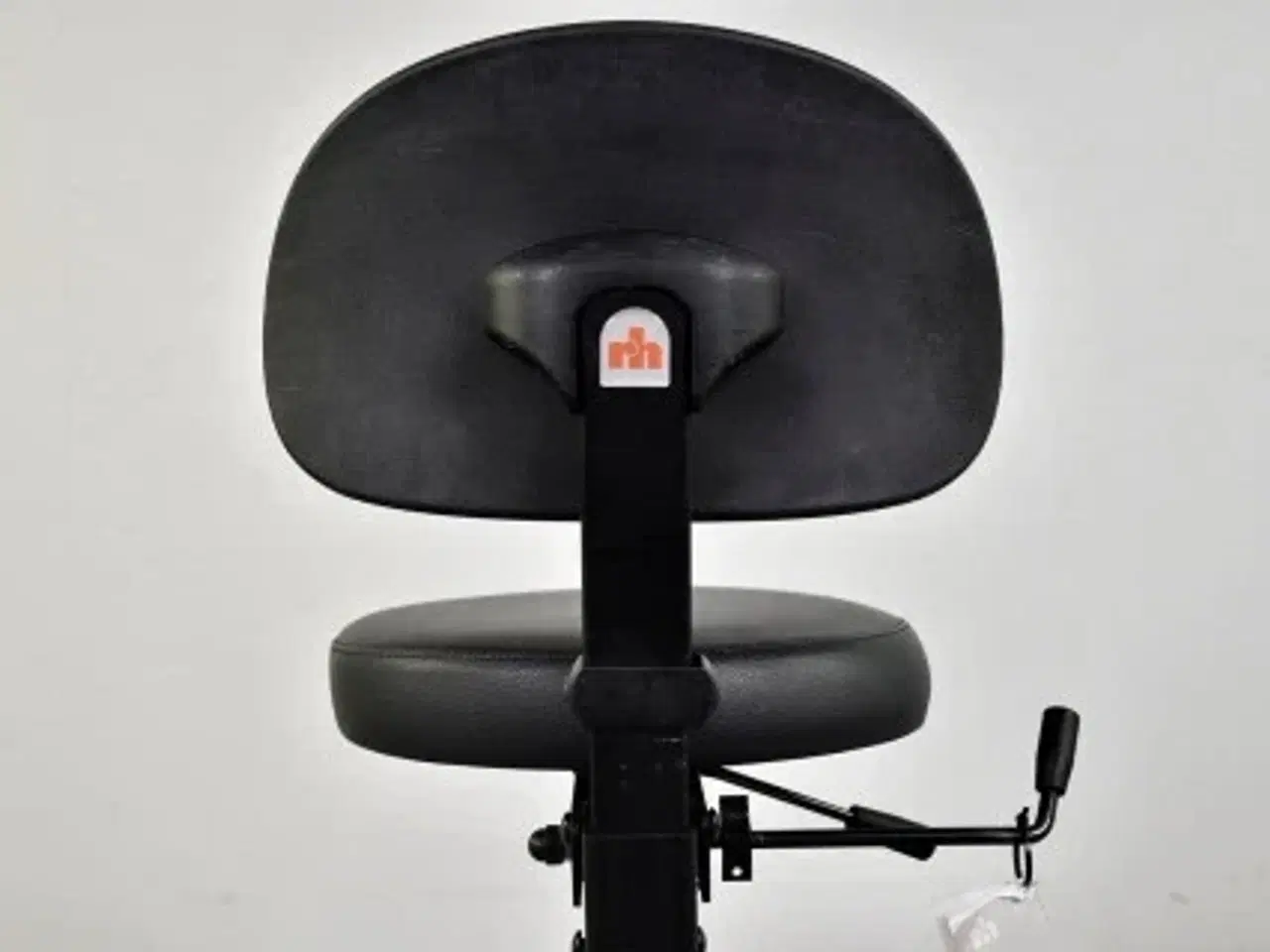 Billede 6 - Rh support 4511 støttestol med sort læder polster og sort stel