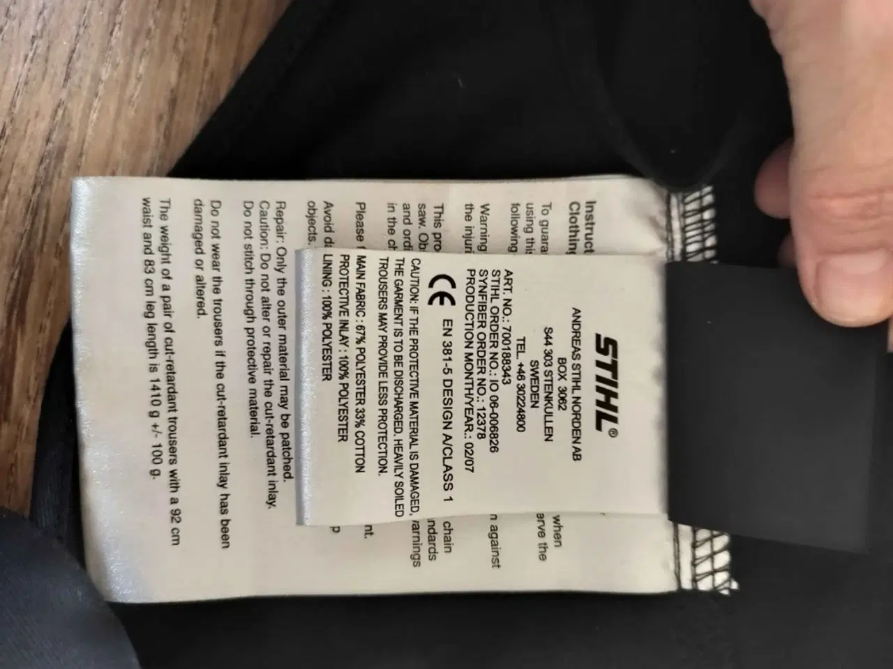 Billede 5 - STIHL Skærebukser 