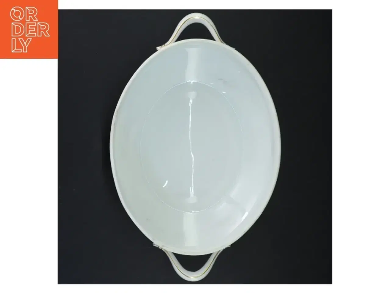 Billede 4 - Porcelænsserveringsfad med låg (str. 25 x 20 cm)