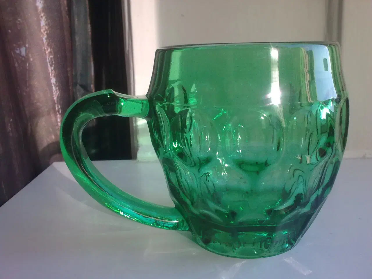 Billede 7 - VINTAGE Dansk glasværk GRØN land krus 