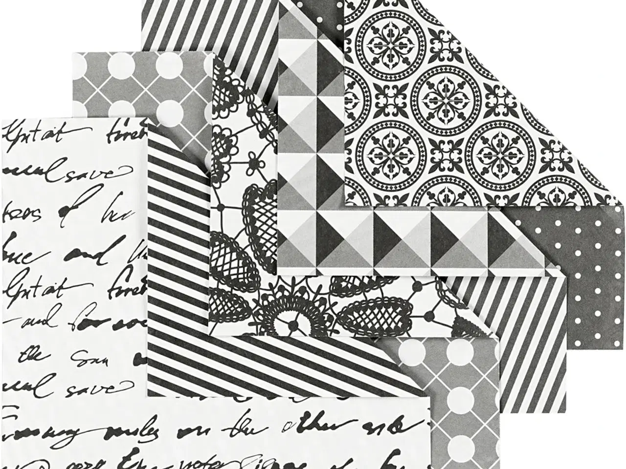 Billede 1 - Origamipapir 10x10 cm - 50 assorterede ark