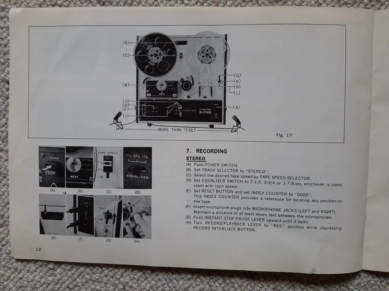 Billede 11 - Manual til Akai X-200D