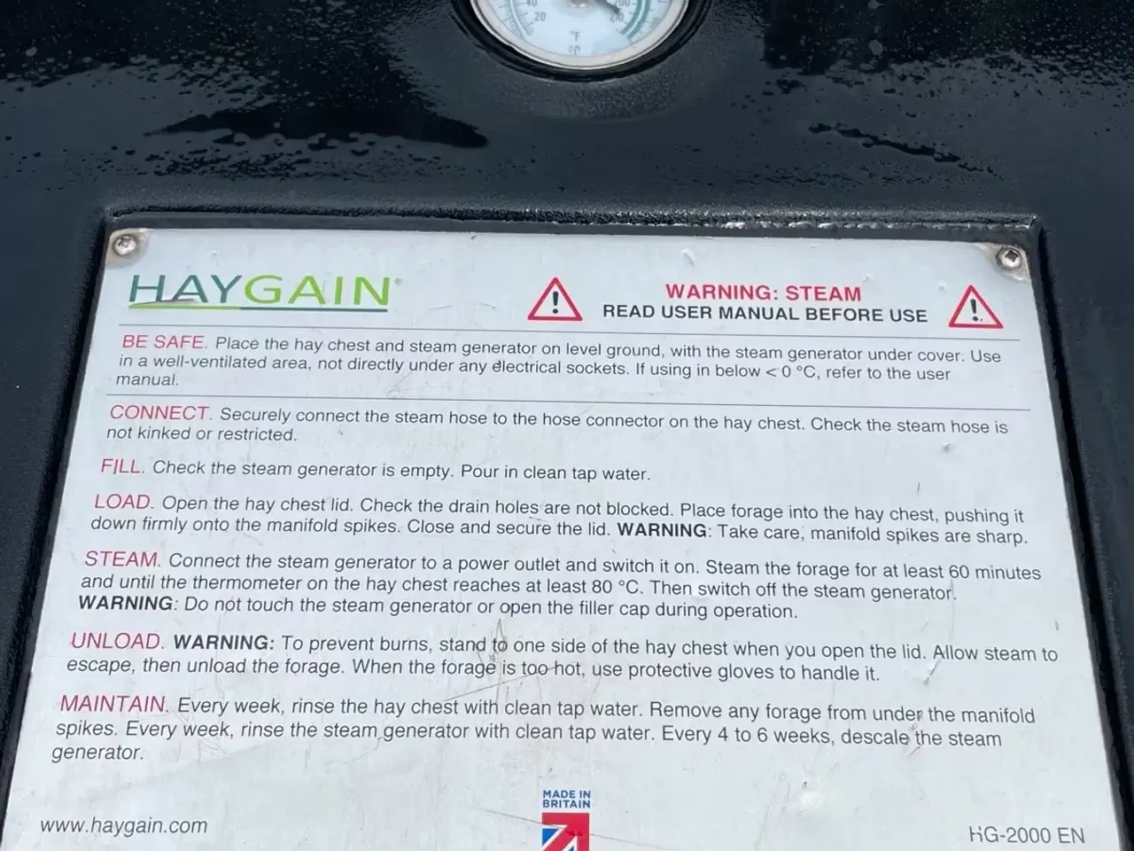 Billede 2 - ### reserveret ### Hø damper Haygain HG2000