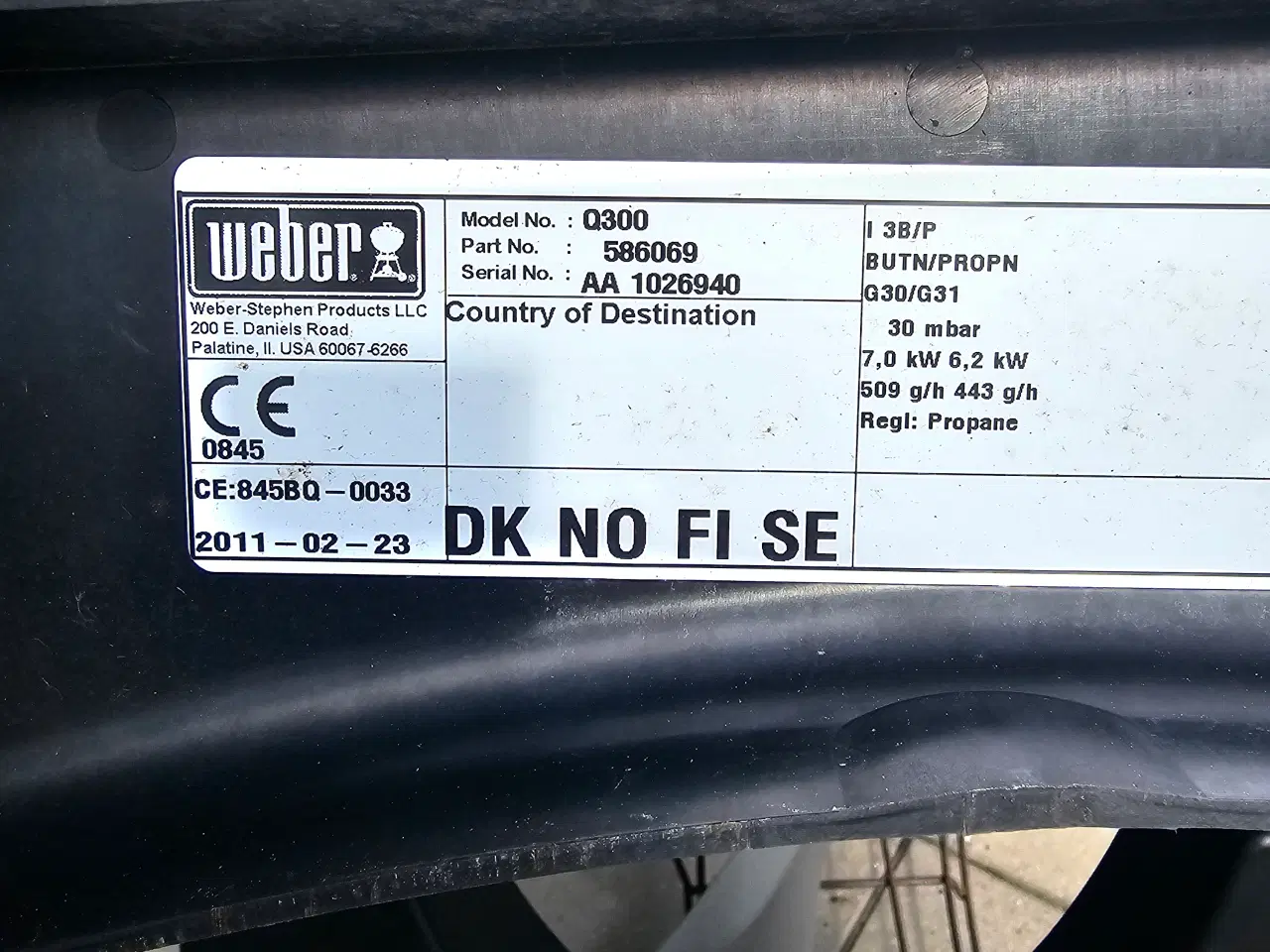 Billede 7 - Weber Q300 gasgrill.