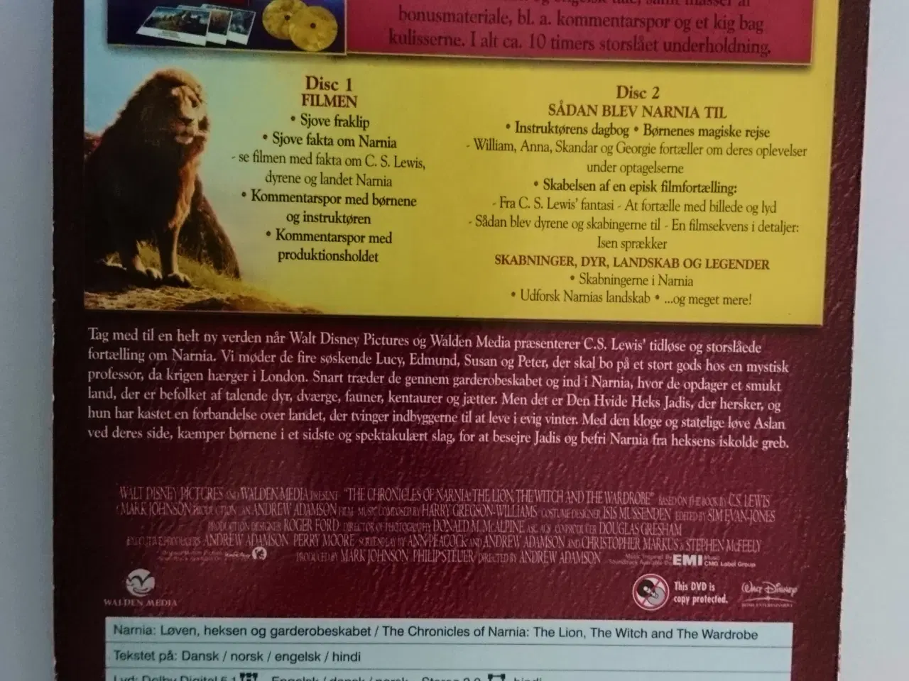 Billede 2 - Narnia - løven heksen og garderobeskabet (DVD)