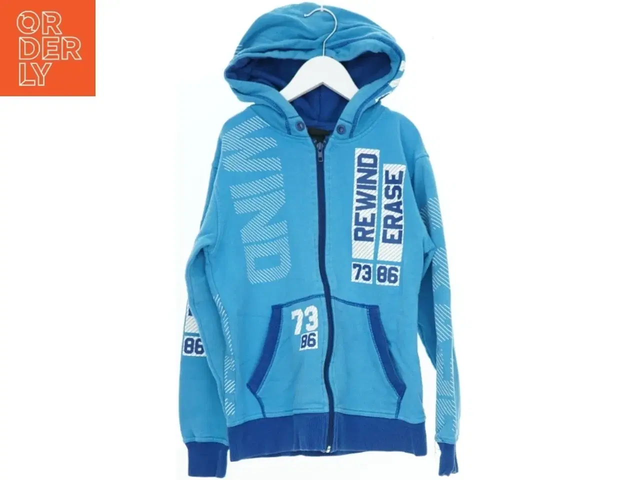 Billede 1 - Blå Hættetrøje med Lynlås fra H&M (str. 146)