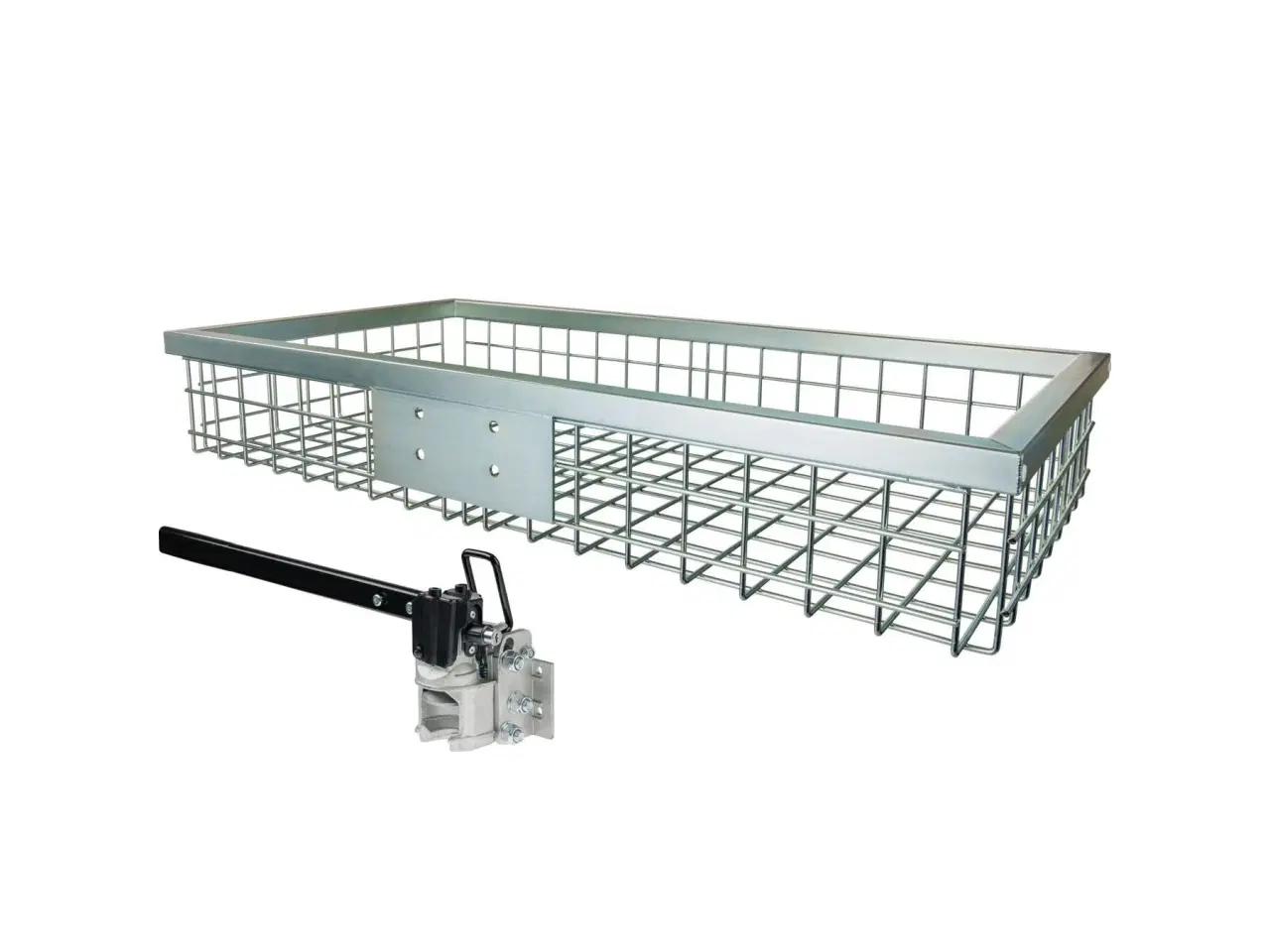 Billede 1 - Trådkurv 1020x530x165 mm galvaniseret med foldbar lynkobling