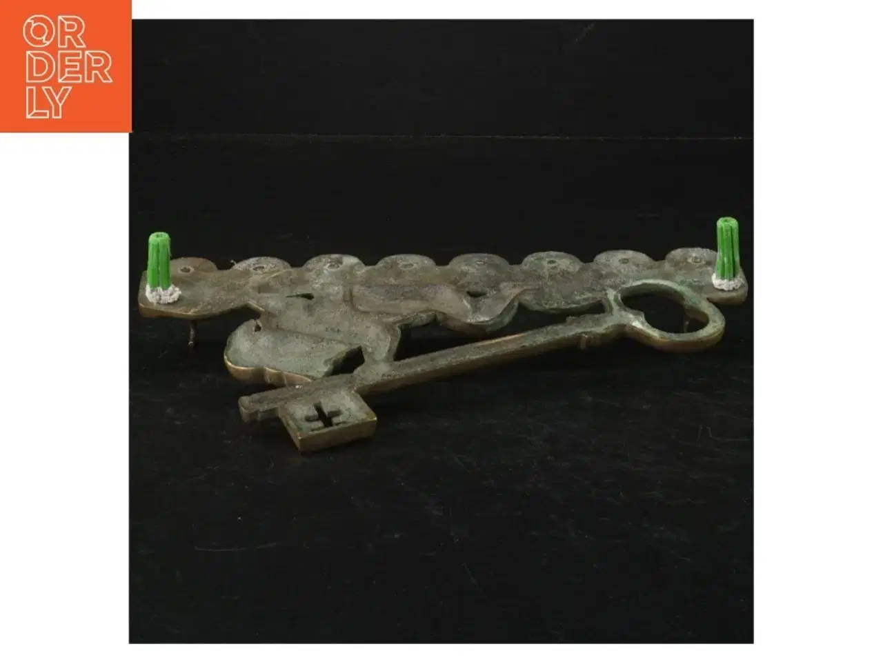 Billede 3 - Antik Messing nøgleholder (str. 21 x. 11 cm)