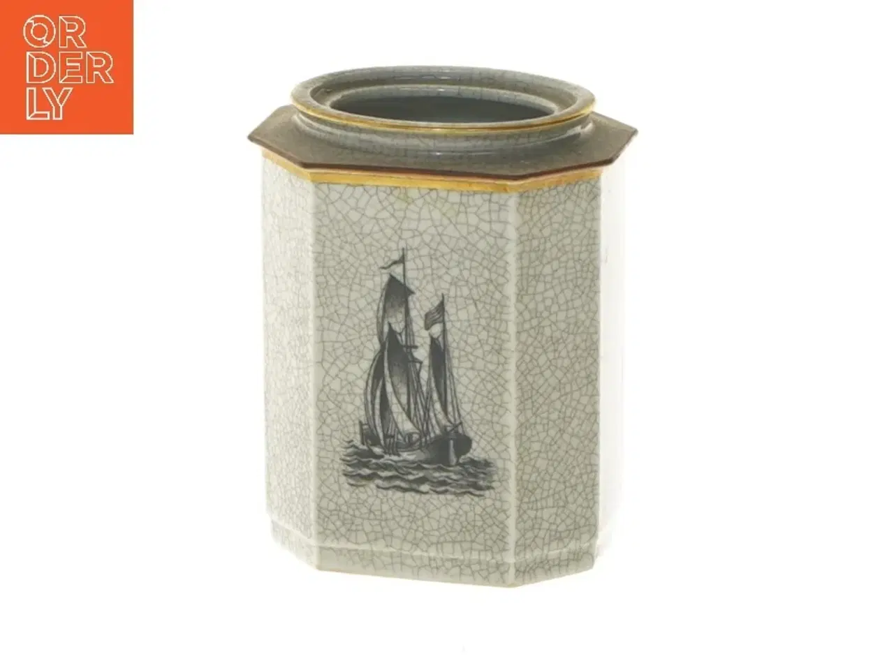 Billede 1 - Dekorativ vase fra royal copenhagen (str. 10x5,5x7,5 cm)