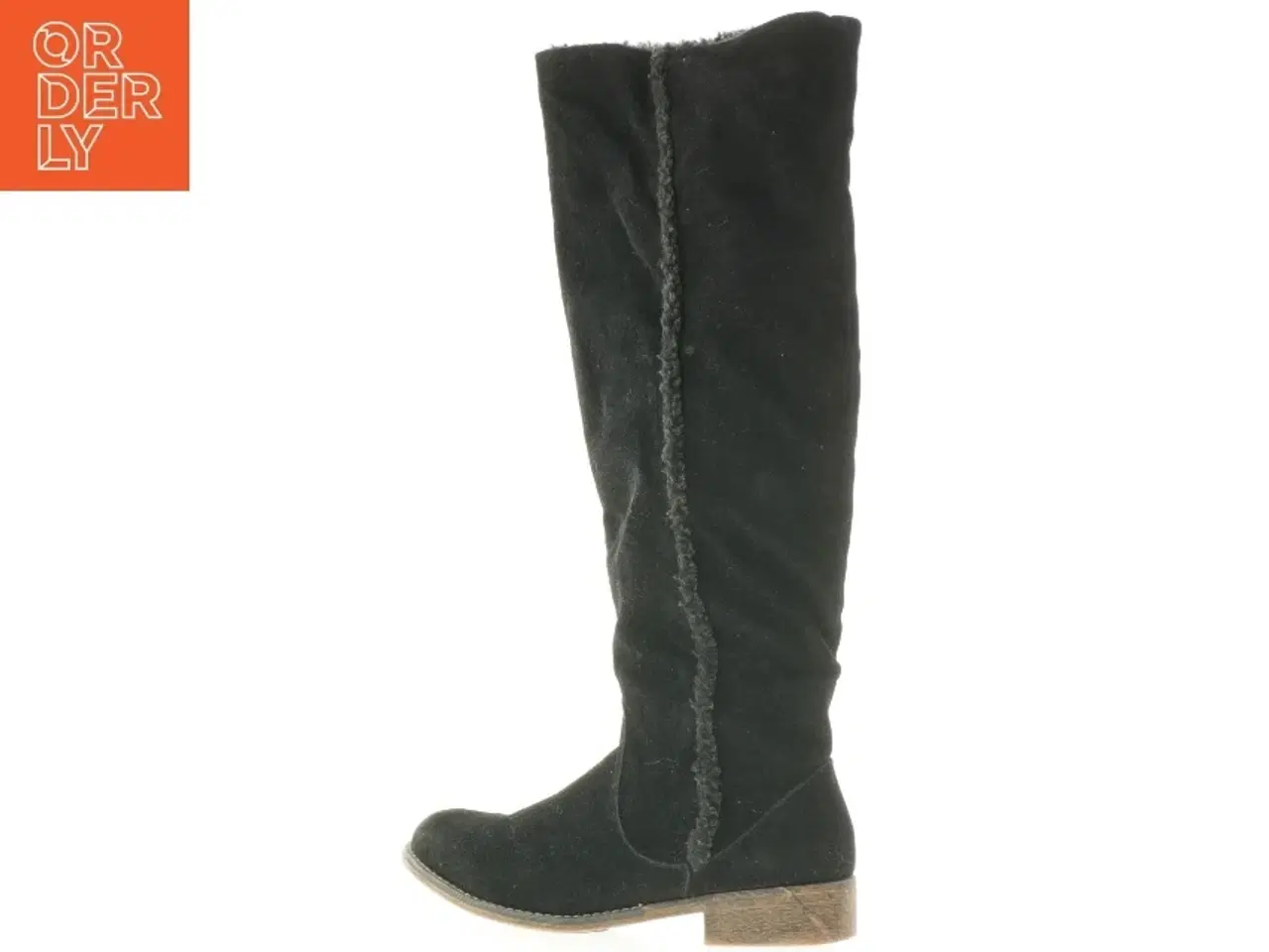 Billede 1 - Høje sorte støvler (str. 38 )