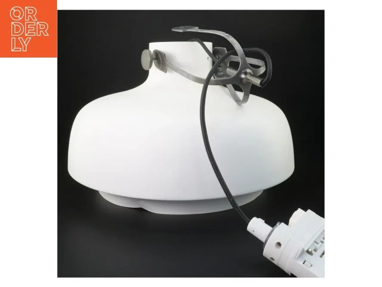 Billede 1 - Hvid pendellampe (str. Ø 36 cm)