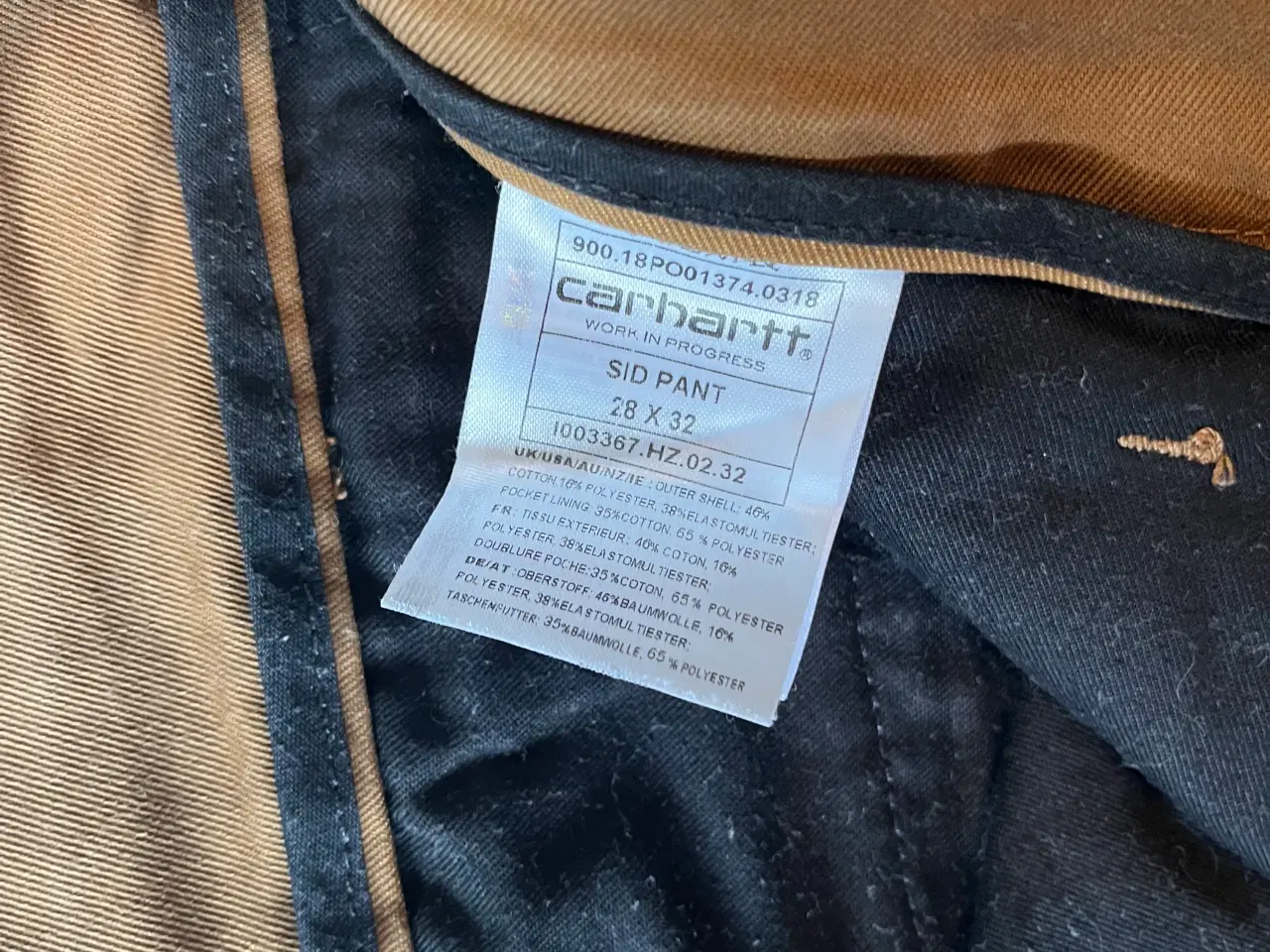 Billede 4 - Carhartt wip sid pant str. 28/32 i farven leather