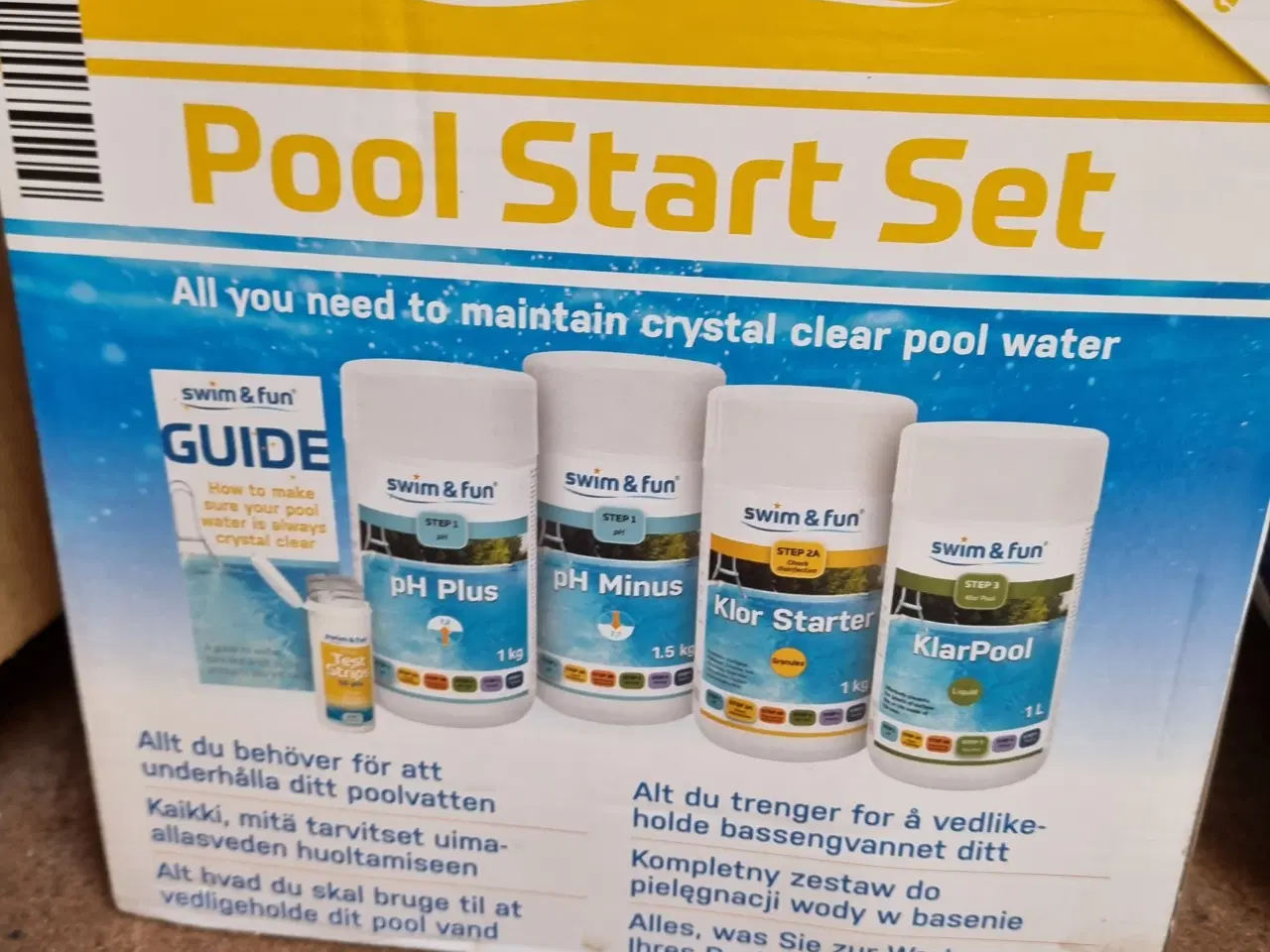 Billede 2 - Bestway pool Ø244 –pumpe + pressening + kemisæt