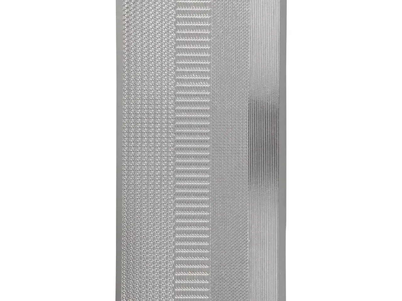 Billede 1 - Sølv Folie Stickers 10x23 cm - Elegant Dekoration