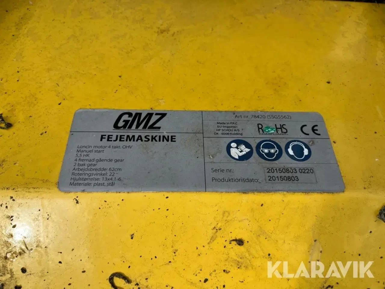 Billede 5 - Fejemaskine GMZ Snow Thrower 5.5 HP