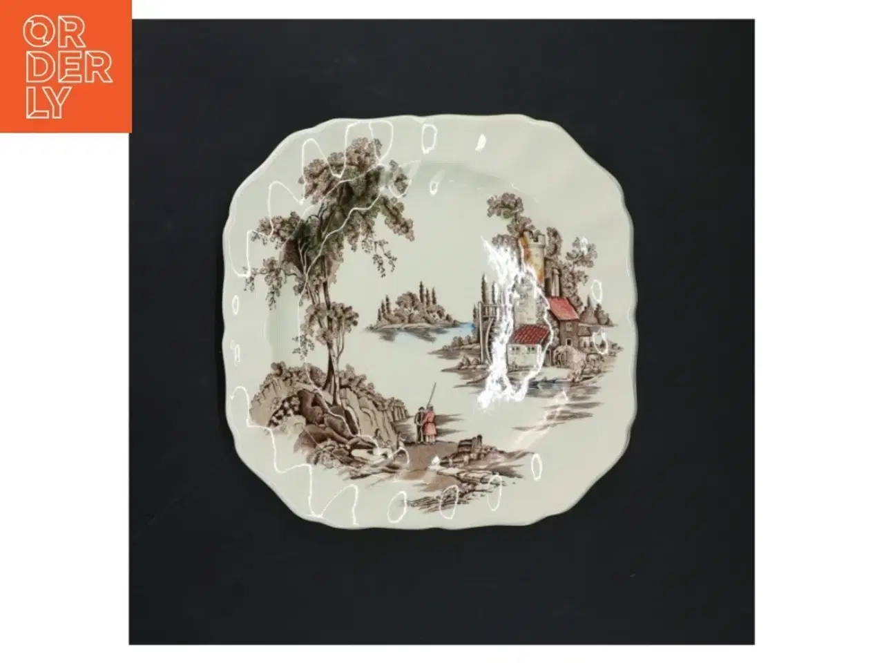 Billede 2 - Sæt af flade middagstallerkener fra Johnson Bros (str. Ø. 19,5 cm. 4 styk)