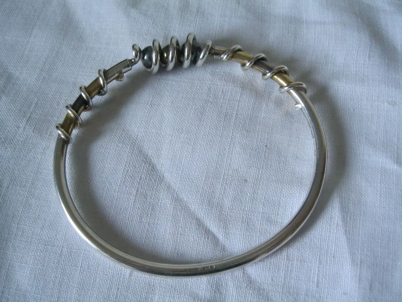 Billede 1 - Armring massiv sterling