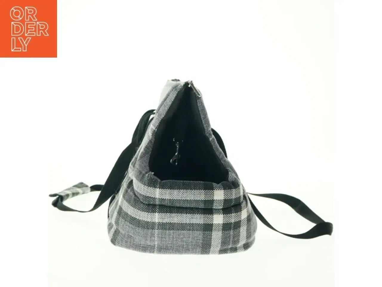 Billede 2 - Ternet skuldertaske til hunde (str. 40 x 28 cm)