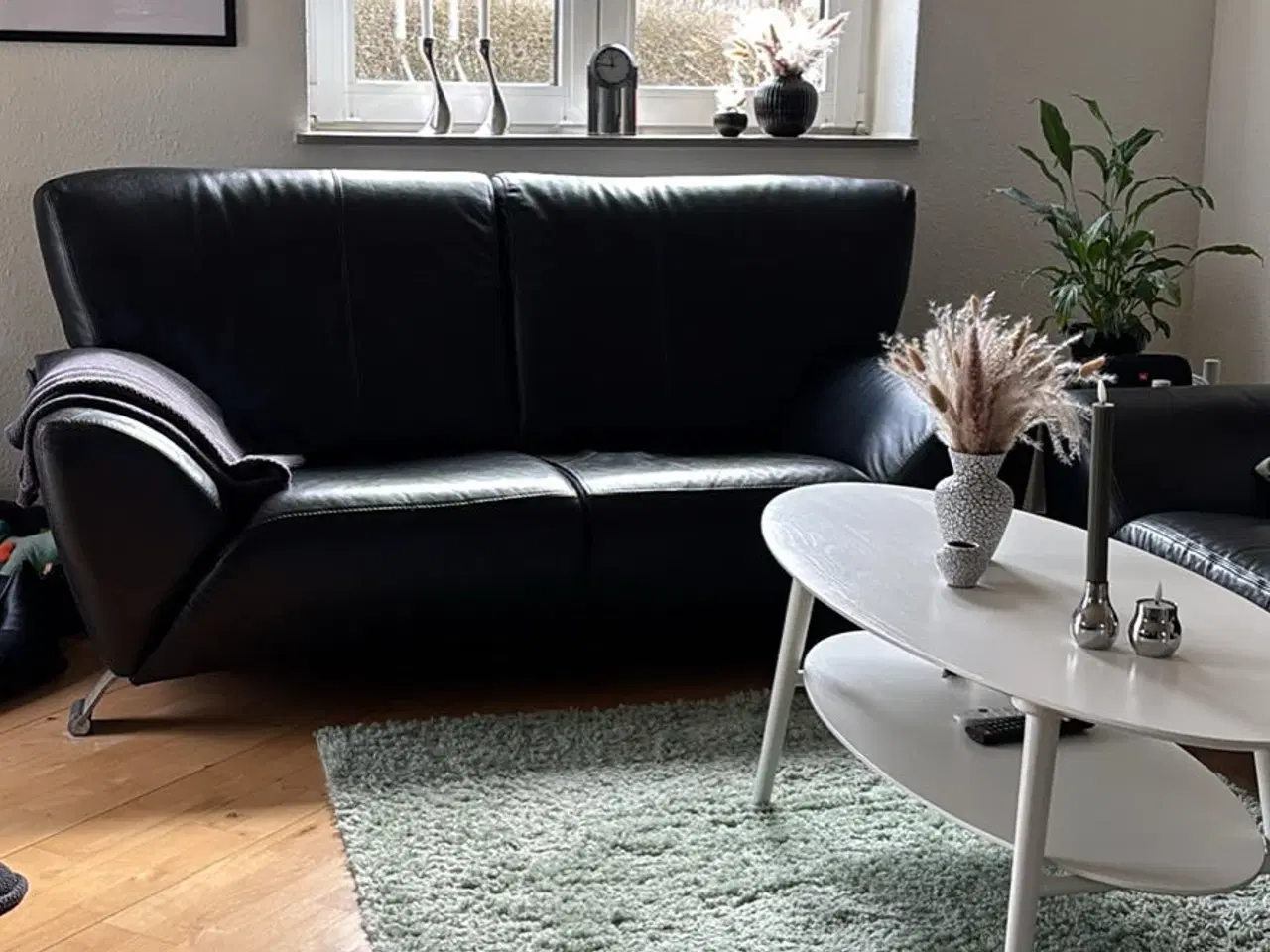 Billede 1 - Italienske læder sofagruppe