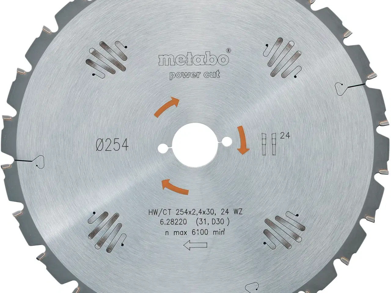 Billede 1 - Rundsavklinge til træ 254×2,4×30mm HW/CT Z24 WZ