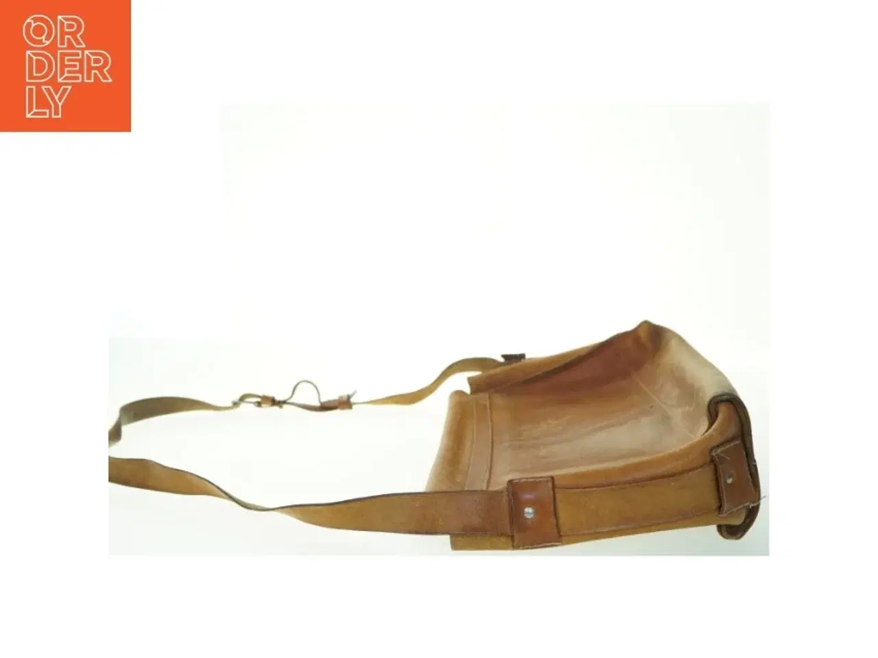 Billede 4 - Læder skuldertaske (str. 45x32 cm)