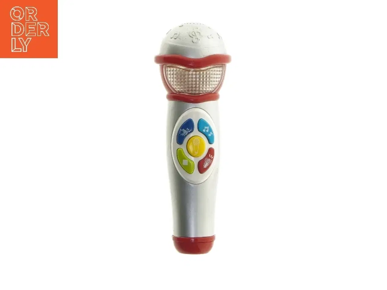 Billede 1 - Legetøjsmikrofon med lys og musik (str. 20 cm)