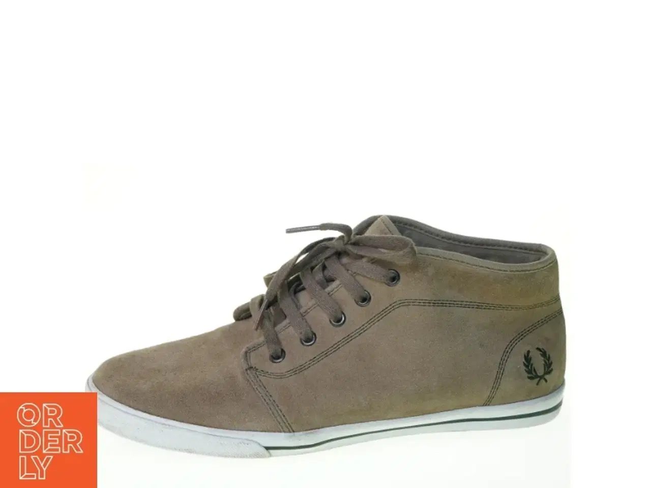 Billede 1 - UBRUGTE Ruskind Sneakers fra Fred Perry (str. 45)